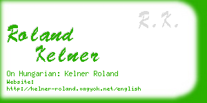 roland kelner business card